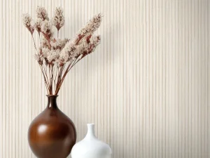 کاغذ دیواری کربن2/carbon طرح راه راه کرم کد ۱۰۱۷۹