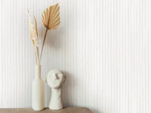 کاغذ دیواری کربن2/carbon طرح راه راه سفید کد ۱۰۱۸۰