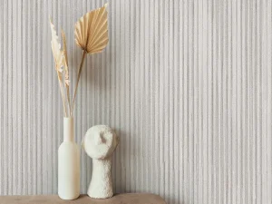 کاغذ دیواری کربن2/carbon طرح راه راه نقره‌ای کد ۱۰۱۸۲