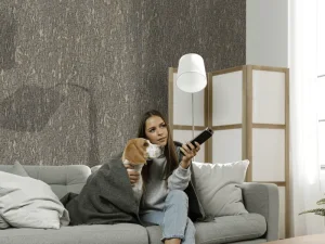 کاغذ دیواری کربن2/carbon طرح بافت کرم / طلایی کد۱۰۲۰۰