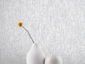 کاغذ دیواری کربن2/carbon طرح بافت سفید / نقره‌ای کد ۱۰۲۰۵