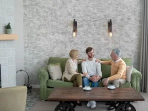 کاغذ دیواری کربن2/carbon طرح بافت نقره‌ای کد ۱۰۲۱۷