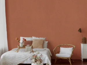 کاغذ دیواری کربن 3/carbon3 طرح بافت نارنجی / عنابی کد ۱۰۲۵۴