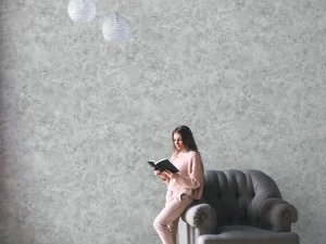 کاغذ دیواری کربن 3/carbon3 طرح پتینه خاکستری کد ۱۰۲۷۴