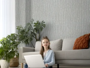 کاغذ دیواری کربن 3/carbon3 طرح بافت خاکستری کد ۱۰۳۰۰