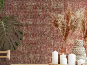 کاغذ دیواری کربن 3/carbon3 طرح جودون قرمز / عنابی کد ۱۰۳۲۱