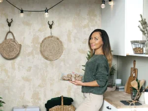 کاغذ دیواری کربن 3/carbon3 طرح پتینه کرم کد ۱۰۳۲۴