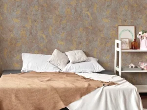 کاغذ دیواریکربن 3/carbon3 طرح پتینه قهوه‌ای کد ۱۰۳۲۶