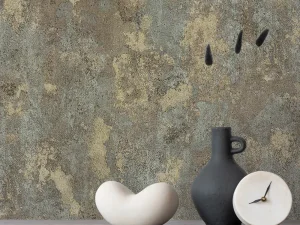 کاغذ دیواری کربن 3/carbon3 طرح پتینه سبز / زیتونی کد ۱۰۳۲۸