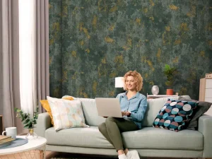 کاغذ دیواری کربن 3/carbon3 طرح پتینه سبز کد ۱۰۳۲۹