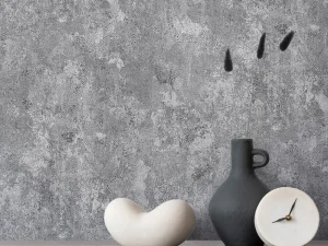 کاغذ دیواریکربن 3/carbon3 طرح پتینه خاکستری کد ۱۰۳۳۱