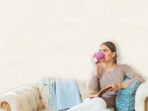 کاغذ دیواری هاش دو او H2O طرح ساده کرم / کد 902C