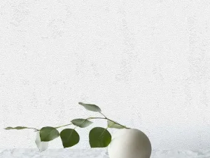 کاغذ دیواری هاش دو او H2O طرح ساده سفید/ کد 904W