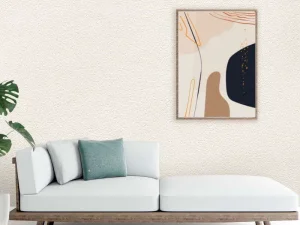 کاغذ دیواری هاش دو او H2O طرح ساده کرم / کد 905C