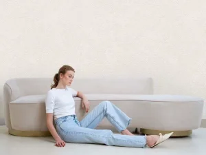 کاغذ دیواری هاش دو او H2O طرح بافت کرم /کد 906C