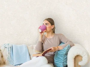 کاغذ دیواری هاش دو او H2O طرح بافت کرم/ کد 908C