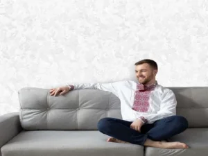 کاغذ دیواری طرح بافت خاکستری h2o کد 910G