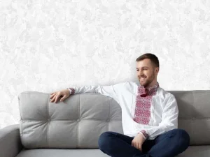 کاغذ دیواری هاش دو او H2O طرح بافت سفید / کد 910W