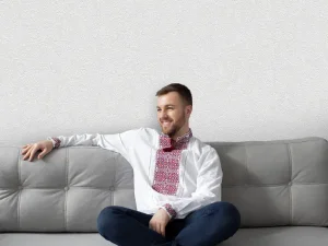 کاغذ دیواری هاش دو او H2O طرح ساده سفید / کد 912W