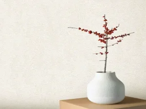 کاغذ دیواری هاش دو او H2O طرح ساده کرم / کد 913C