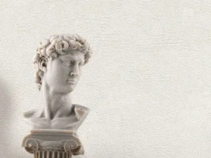 کاغذ دیواری هاش دو او H2O طرح ساده کرم کد/ 914C