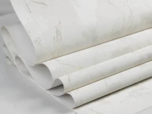 کاغذ دیواری هاش دو او H2O طرح رگه‌دار کرم / کد 918C