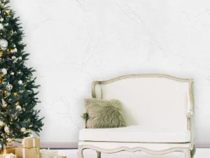 کاغذ دیواری هاش دو او H2O طرح رگه‌دار سفید/ کد 918W