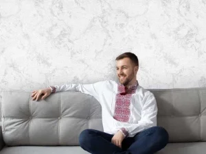 کاغذ دیواری هاش دو او H2O طرح رگه‌دار خاکستری / کد 919G