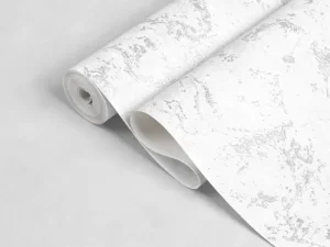 کاغذ دیواری هاش دو او H2O طرح رگه‌دار سفید / کد 919W