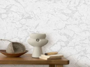 کاغذ دیواری هاش دو او H2O طرح رگه‌دار خاکستری / کد 920G