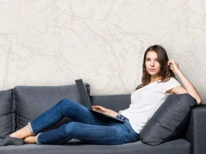 کاغذدیواری هاش دو او H2O طرح رگه‌دار کرم کد 922C