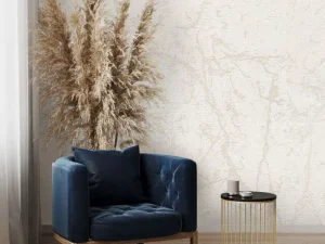 کاغذدیواری هاش دو او H2O طرح رگه‌دار کرم کد 922C