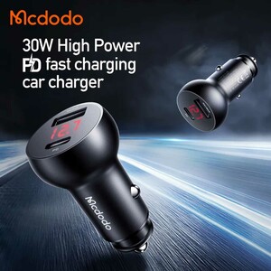 شارژر فندکی سریع دو پورت مک دودو Mcdodo 30W Car Charger CC-681