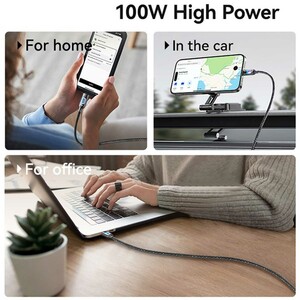 بهترین کابل سوپر فست شارژ تایپ‌سی به تایپ‌سی 100 وات 1.2 متری یوسامز