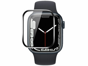 محافظ صفحه نمایش اپل واچ 41 میلیمتری سری 7 کوتتسی Coteetci iWatch7 frame full Glue tempered glass 24002-41