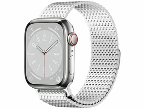 خرید بند فلزی نقره‌ای اپل واچ 42، 44، 45 و 49 میلی‌متری ویوو WIWU 42/44/45/49 Stainless steel watch band Wi-WB002