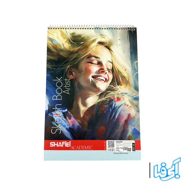 دفتر طراحی ۵۰ برگ فنری پشت مقوایی سایز بزرگ