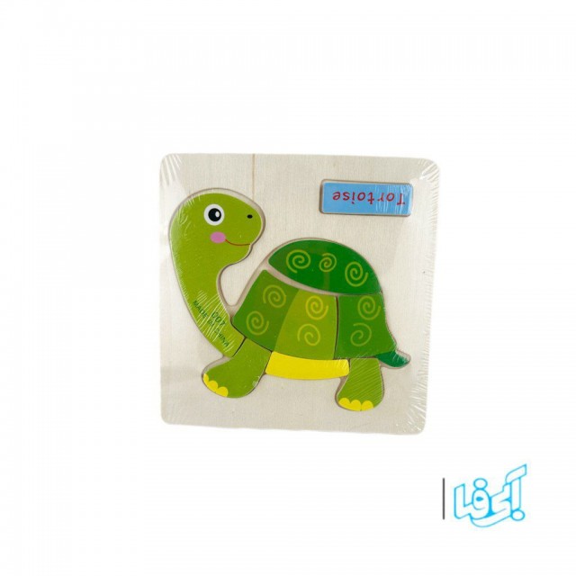 پازل چوبی کودک مدل Tortoise