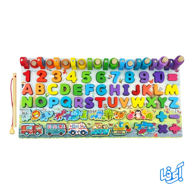 اسباب‌بازی مونته‌ سوری پازل چوبی شش در یک