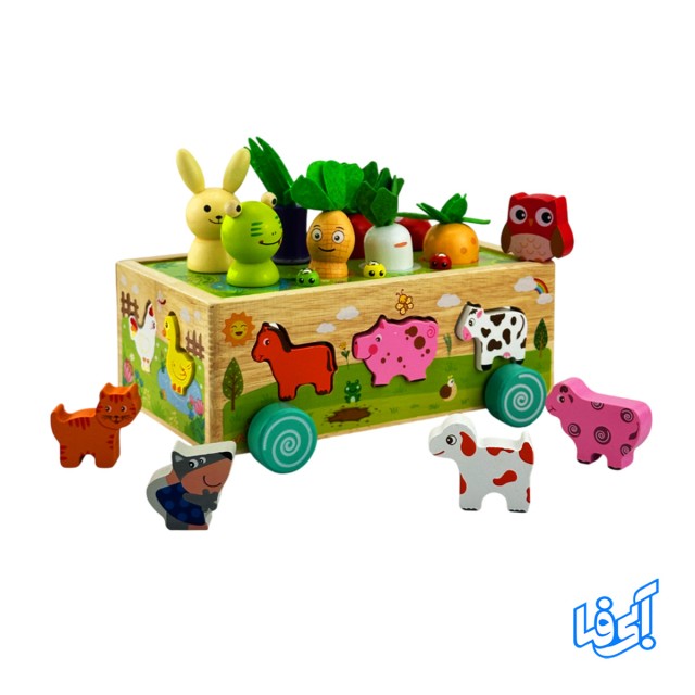 اسباب بازی ماشین مزرعه سیار مدل 721