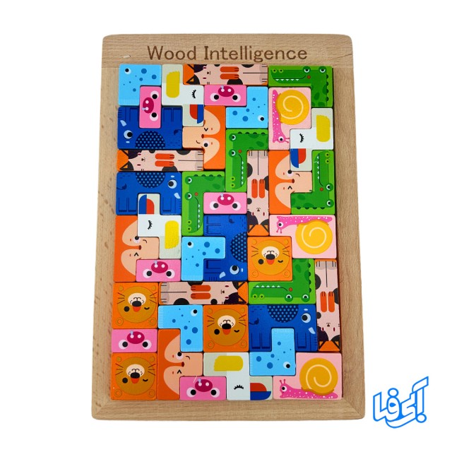 پازل چوبی جورچین حیوانات 40 تیکه EDUTREE