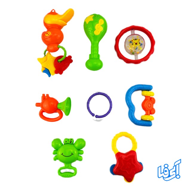 ست جغجغه 8 عددی موزیکال LING TONG TOYS