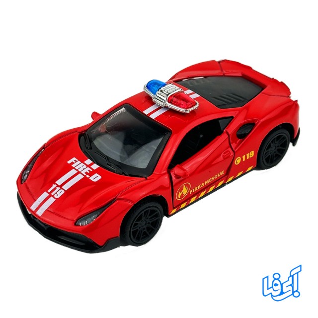 ماشین پلیس قرمز