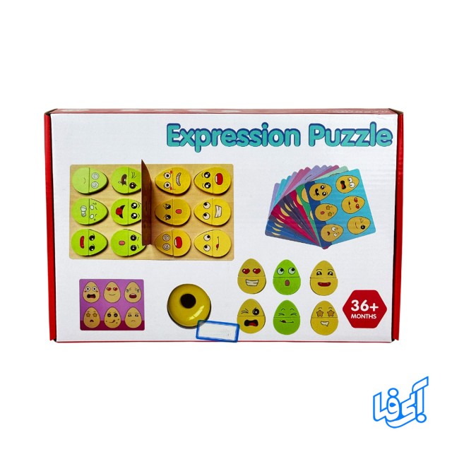 پازل چوبی بیان احساسات کد MA 46