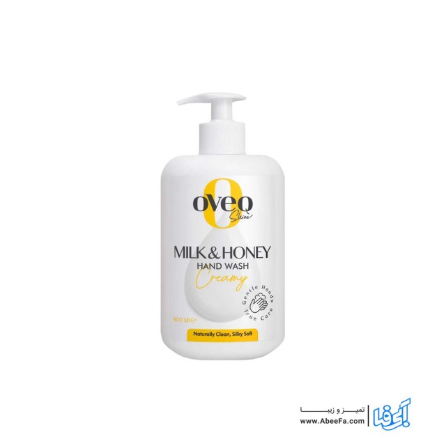 مایع دستشویی کرمی اوک شاین مدل MILK &amp; HONE حجم 400 میلی لیتر