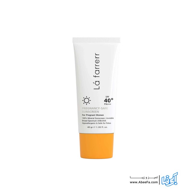 کرم ضد آفتاب لافارر SPF40 بی رنگ مناسب انواع پوست حجم 40 میلی لیتر