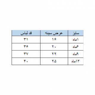 بادی آستین بلند نوزادی مدل RAINBOW