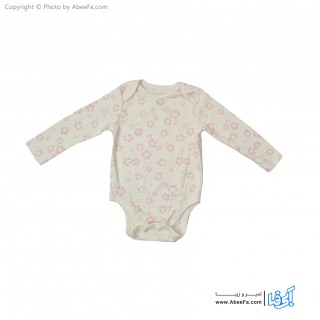 بادی آستین بلند نوزادی مدل PINK