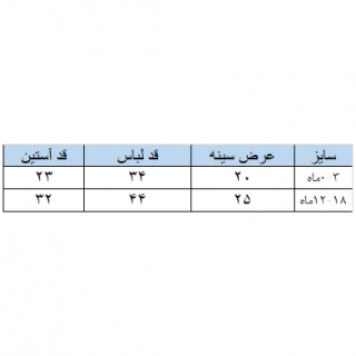 بادی آستین بلند نوزادی مدل پاندا