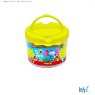 خمیر بازی 5 رنگ سطلی آریا مدل 3703